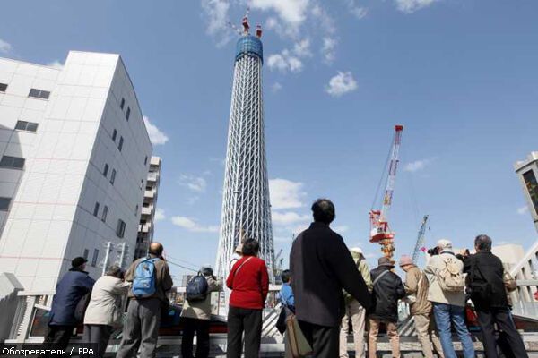 Токио Скай Три стала самым высоким сооружением в Японии