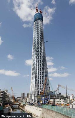 Токио Скай Три стала самым высоким сооружением в Японии