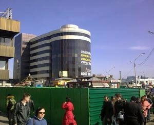 Возле "Левобережной" снесли киоски 