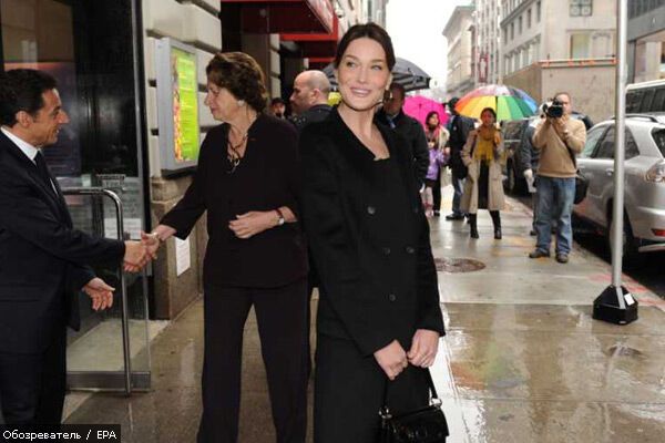 Николя Саркози и Карла Бруни прилетели в США. ФОТО