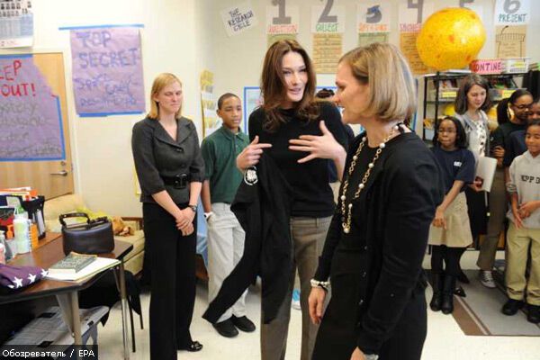 Николя Саркози и Карла Бруни прилетели в США. ФОТО