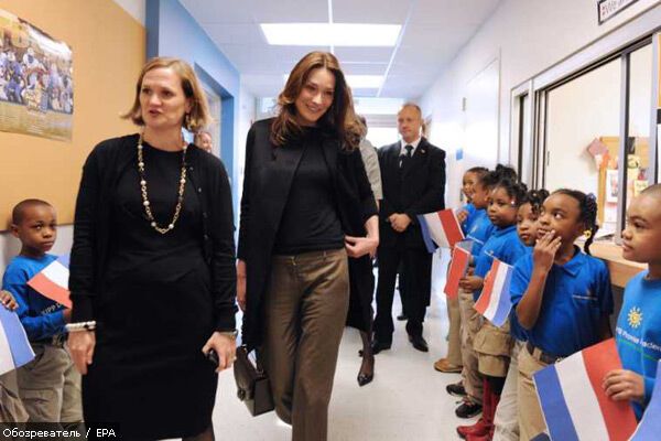 Николя Саркози и Карла Бруни прилетели в США. ФОТО