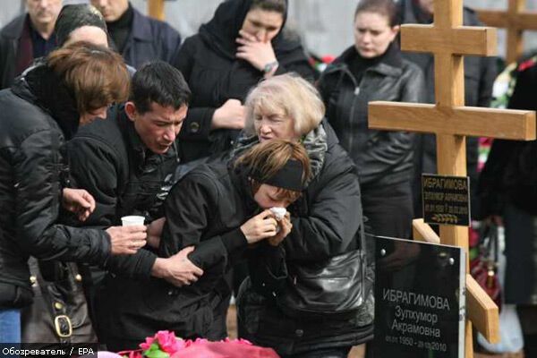 В Москве начали хоронить жертв терактов. ФОТО
