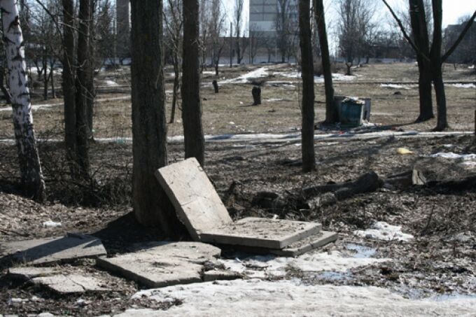В Киеве уничтожен парк "Орлятко" (ФОТО)