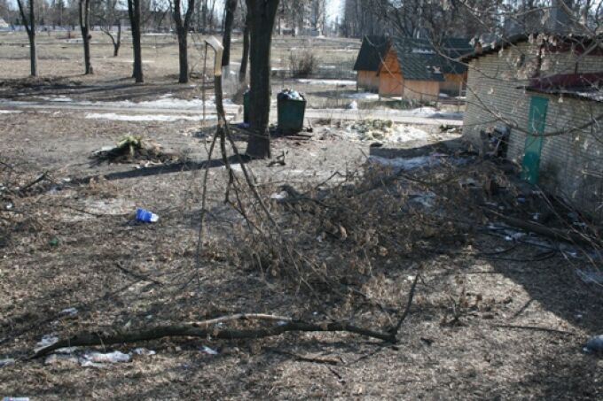 В Киеве уничтожен парк "Орлятко" (ФОТО)