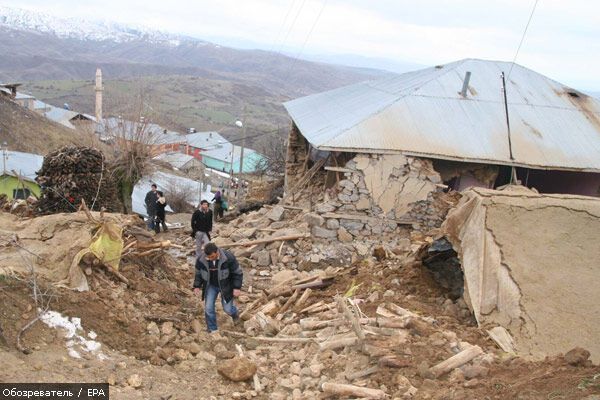 В Турции произошло сильное землетрясение (ФОТО)