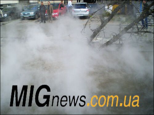 Центр Киева затопило кипятком (ФОТО)