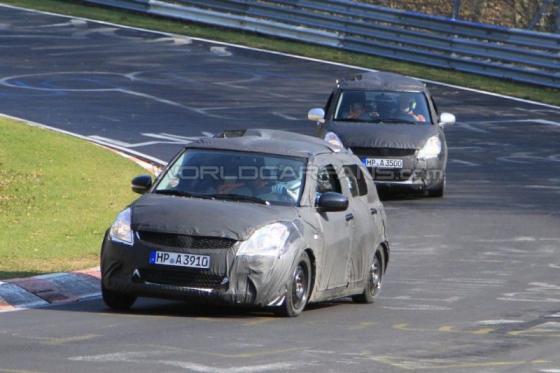 Появились шпионские снимки Suzuki Swift 2011. ФОТО