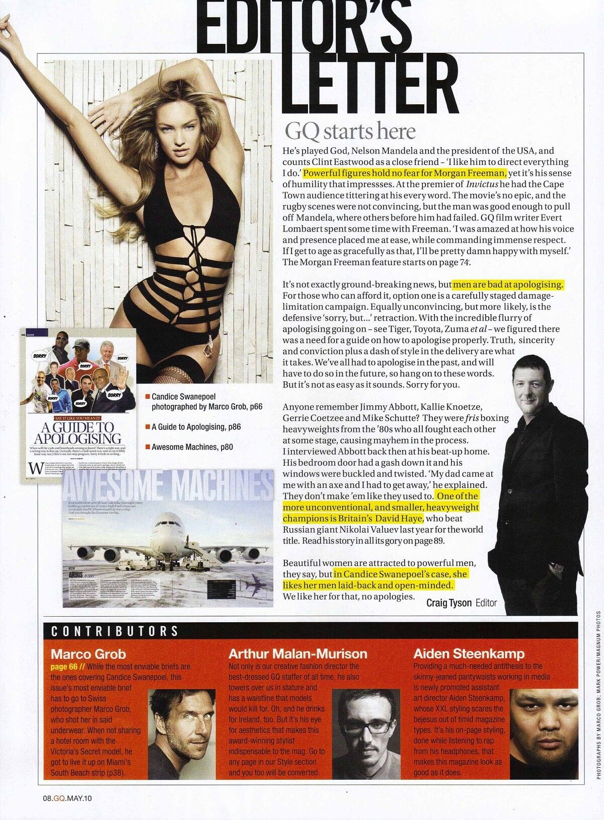 Журнал GQ перевоплотил супермодель в проститутку