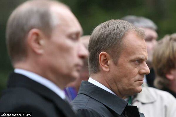 Путін і Туск вшанували пам'ять жертв Катинського розстрілу