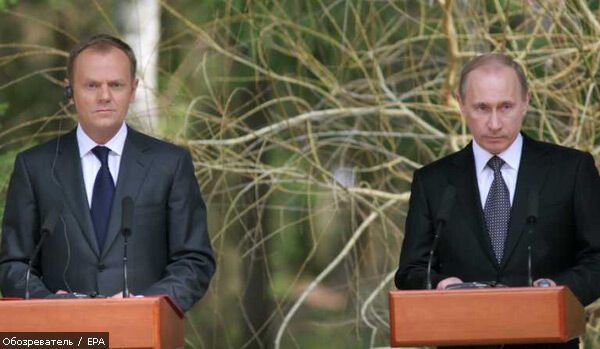 Путін і Туск вшанували пам'ять жертв Катинського розстрілу