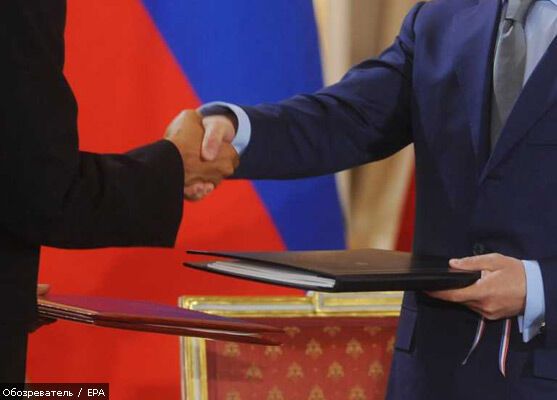 Медведєв і Обама підписали договір про СНО. ФОТО