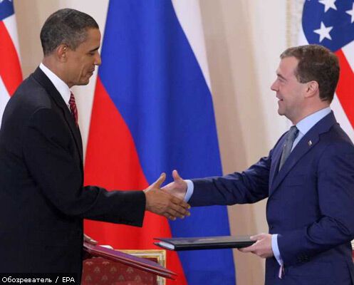 Медведев и Обама подписали договор об СНВ. ФОТО