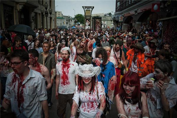 В Москве состоялся парад зомби