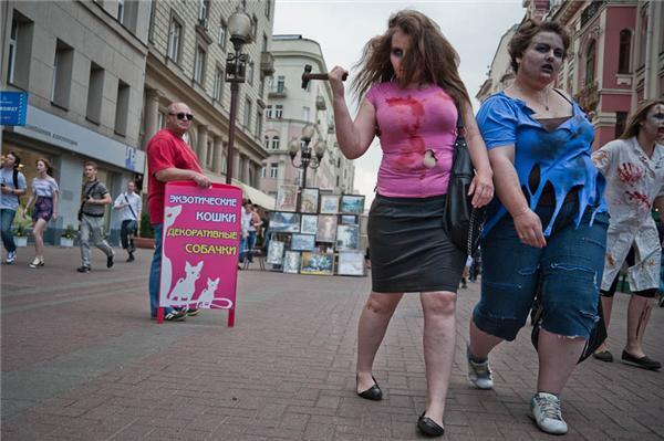 В Москве состоялся парад зомби