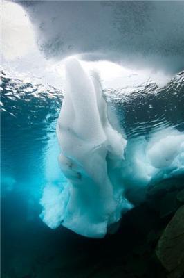 Уникальные подводные фотографии ледников