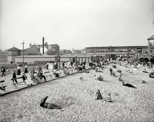 Как выглядели пляжи в 1900 - 1920 годах