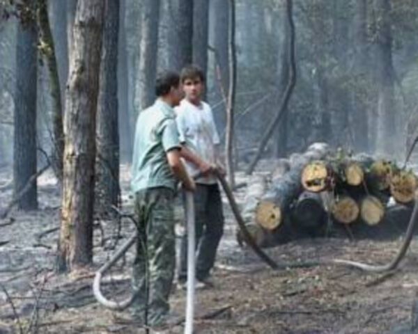 Пожар подбирается к Киеву. ФОТО