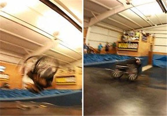 Экстремал сделал двойное сальто на инвалидной коляске