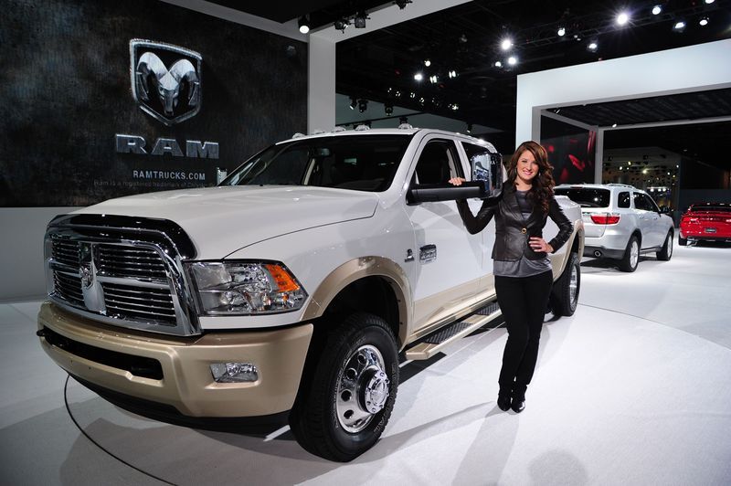 Девушки детройтского автосалона. Фотоотчет