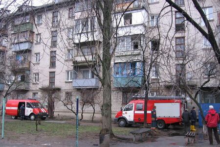 В Киеве во время пожара погибла пенсионерка, 13 января 2011
