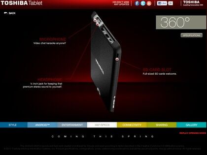 Загадочный Toshiba Tablet 