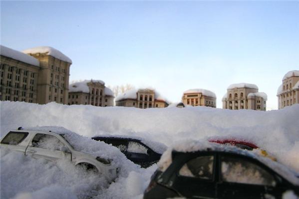 Київ похований під 4-метровим шаром снігу. Оголошено НС. ФОТО