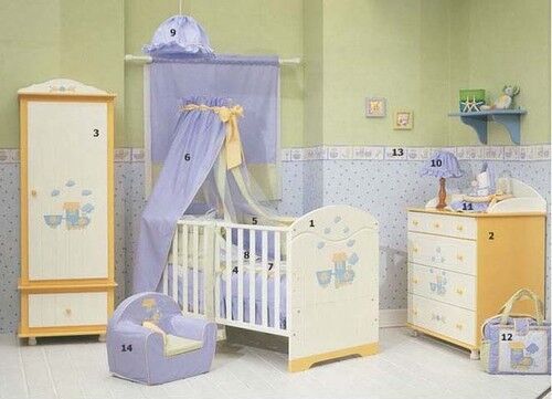 Комната для новорожденного. Идеи.