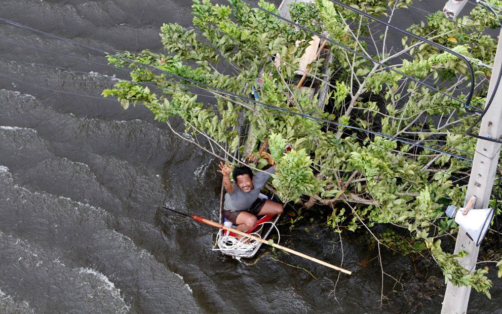 Найсильніша повінь в Таїланді
