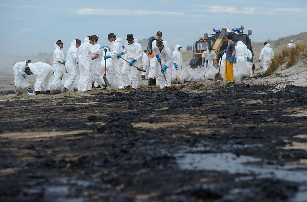 Розлив нафти біля берегів Нової Зеландії