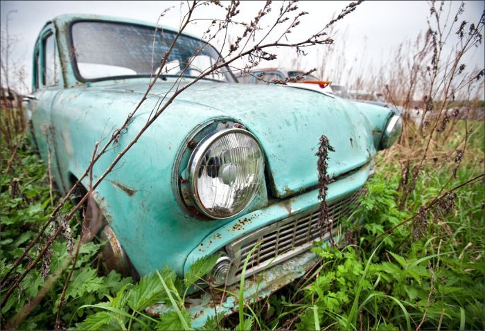 Автомузей гибнет под открытым небом. Фото 