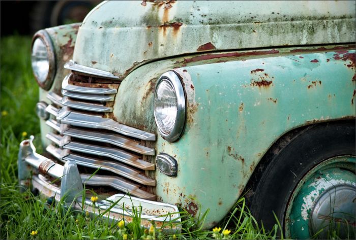 Автомузей гибнет под открытым небом. Фото 