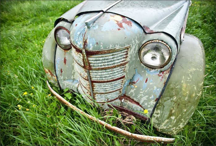 Автомузей гибнет под открытым небом. Фото 