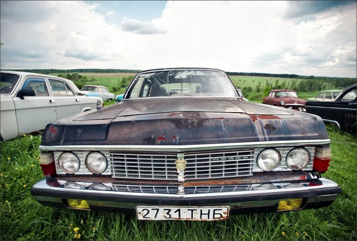 Автомузей гибнет под открытым небом. Фото 