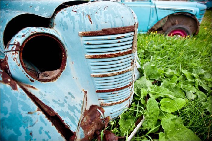 Автомузей гибнет под открытым небом. Фото 