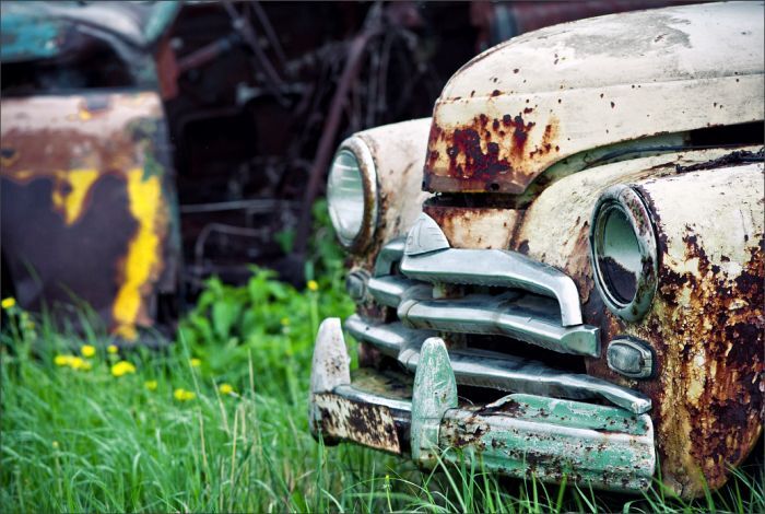 Автомузей гибнет под открытым небом. Фото 