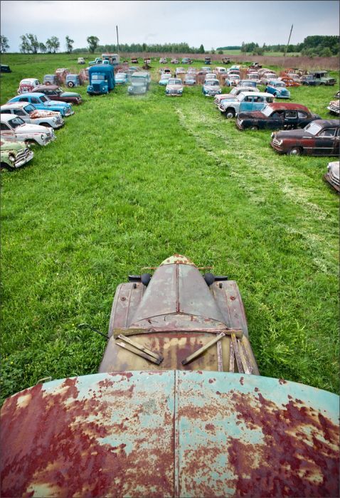 Автомузей гибнет под открытым небом. Фото 