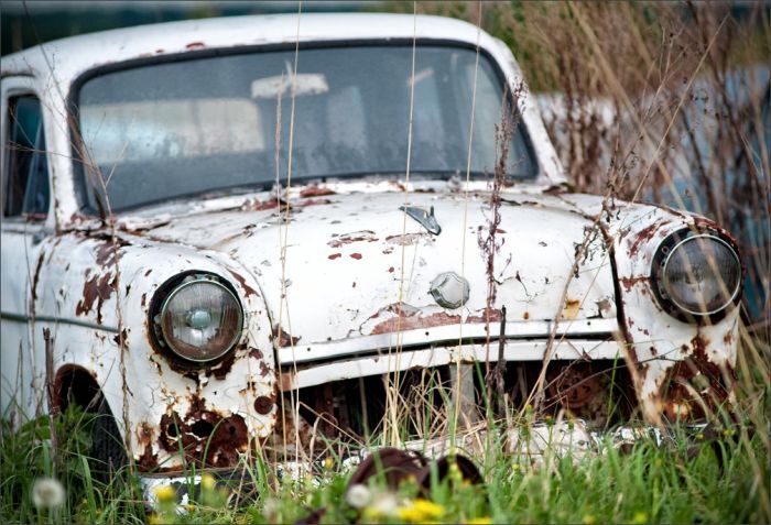 Автомузей гибнет под открытым небом. Фото 