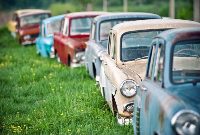 Автомузей гибнет под открытым небом. Фото 