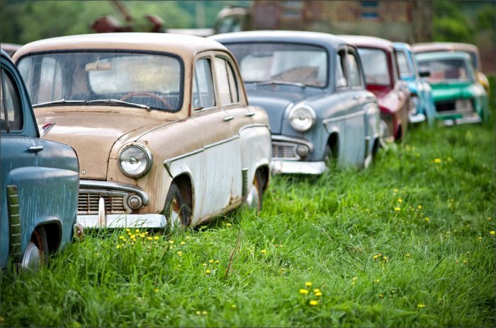 Автомузей гибнет под открытым небом. Фото 