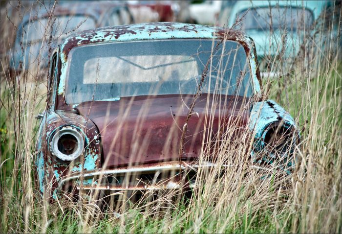 Автомузей гибнет под открытым небом. Фото 