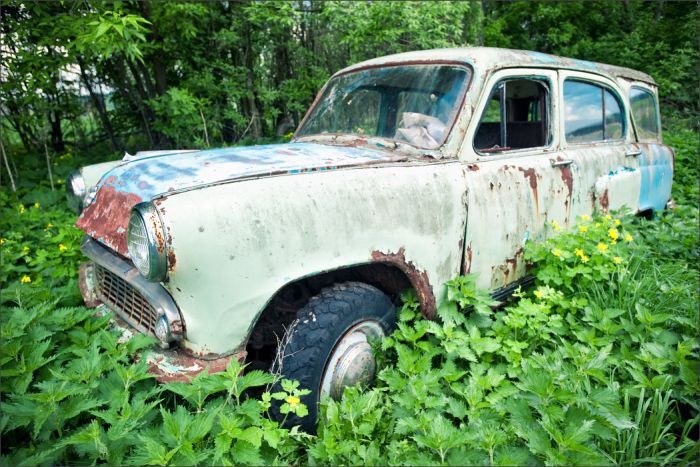 Автомузей гибнет под открытым небом. Фото 