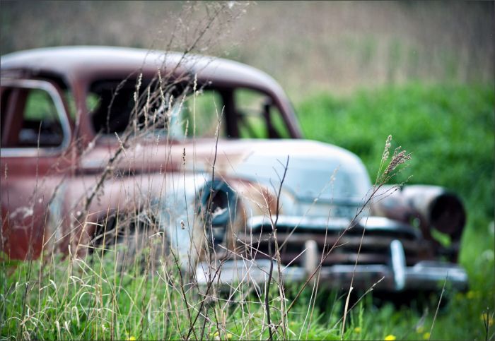 Автомузей гибнет под открытым небом. Фото 