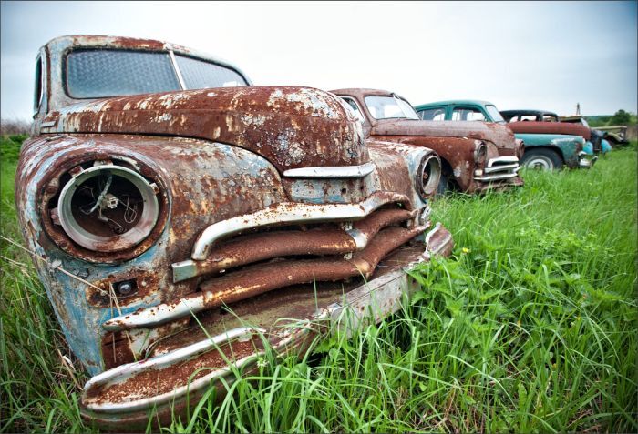 Автомузей гибнет под открытым небом. Фото 