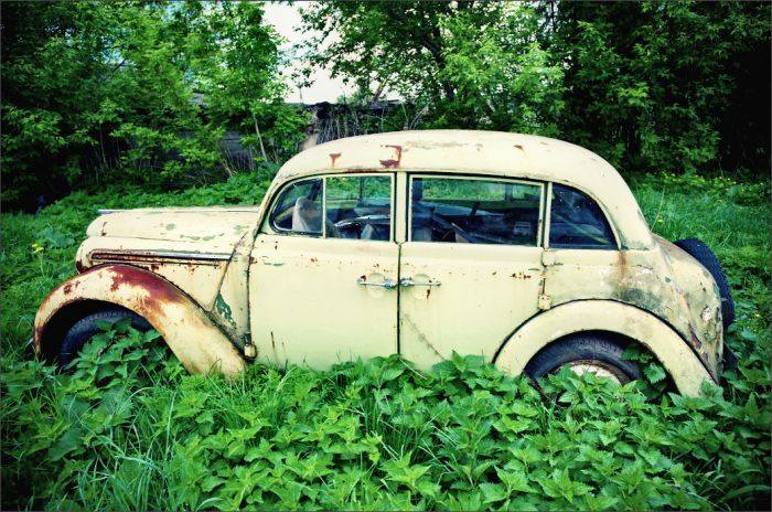 Автомузей гибнет под открытым небом. Фото 