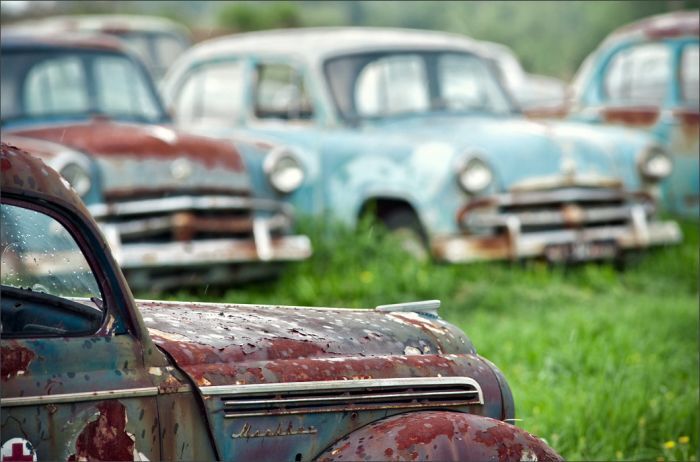 Автомузей гибнет под открытым небом. Фото 