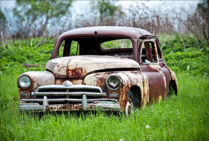 Автомузей гибнет под открытым небом. Фото 