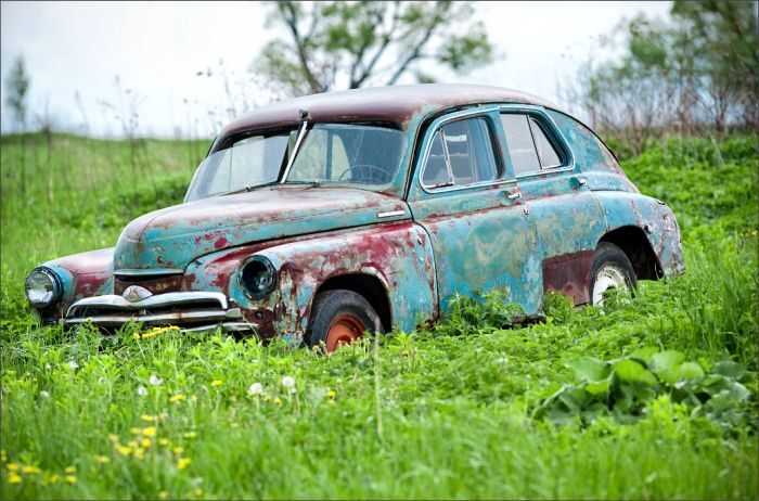 Автомузей гибнет под открытым небом. Фото 