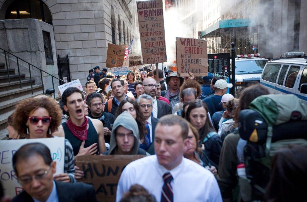 Акція "Захопи Уолл-стріт" триває