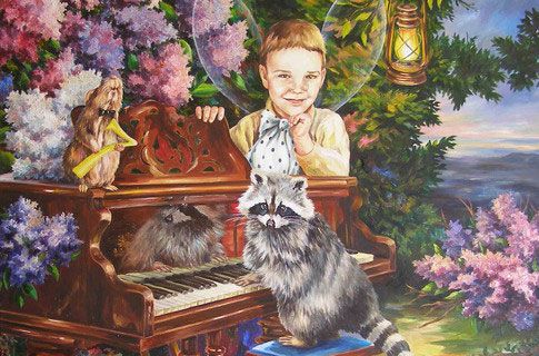 Ельфи-Кличко і Шева-піаніст у світі казки. Фото